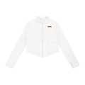 Kurtka Cropped Full-Zip Slim Fit – Nowrocky™ — kołnierz i wykończenie dekoltu
