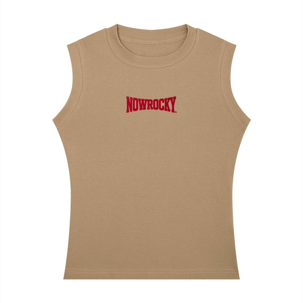 Tank Top Crewneck Regular Fit – Nowrocky™ — układ na płasko, całe ujęcie