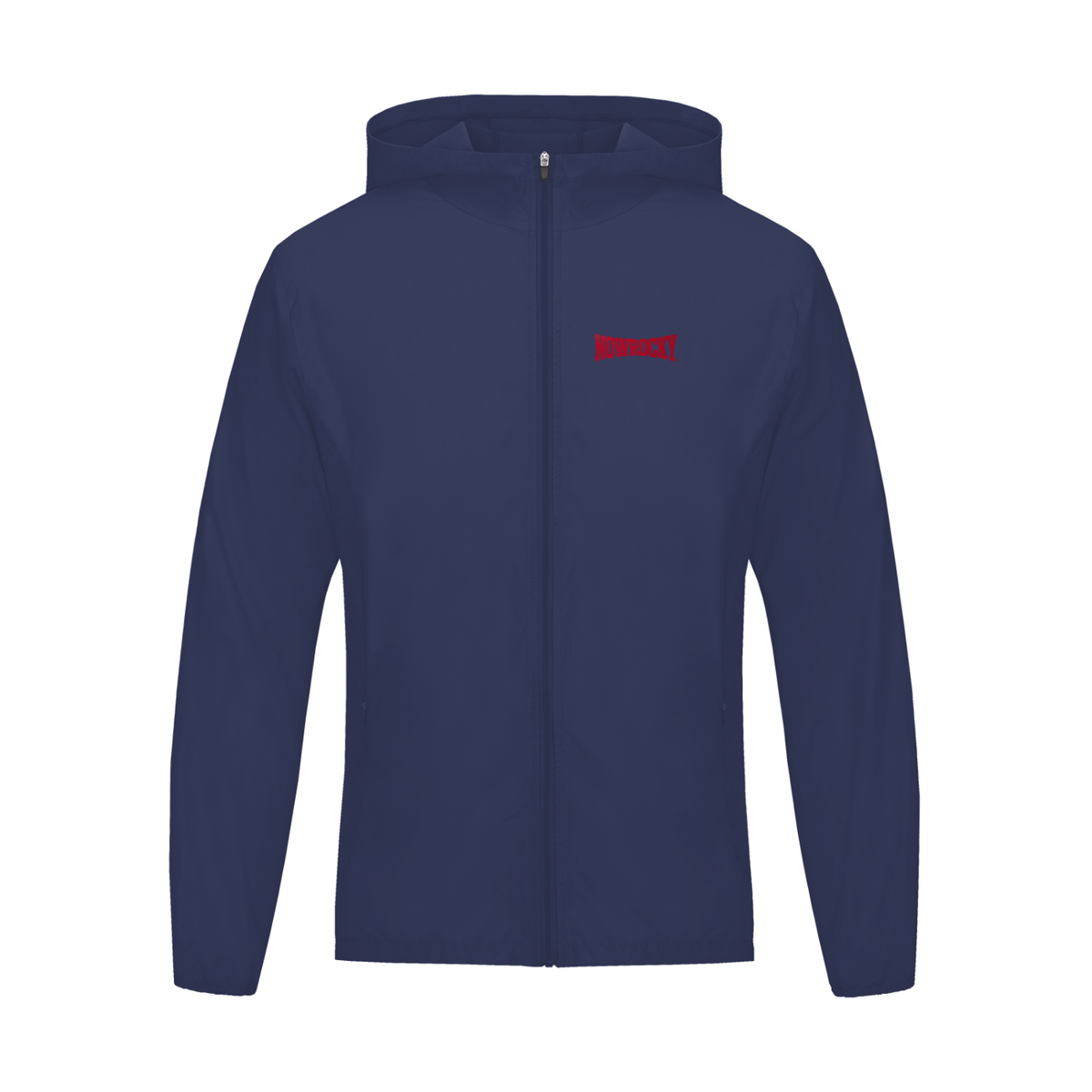 Kurtka z Kapturem Full Zip – Nowrocky™ — zamek błyskawiczny na całej długości, detal