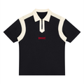Polo Color Block Quarter Zip – Nowrocky™ — koszulka polo color block, widok z przodu