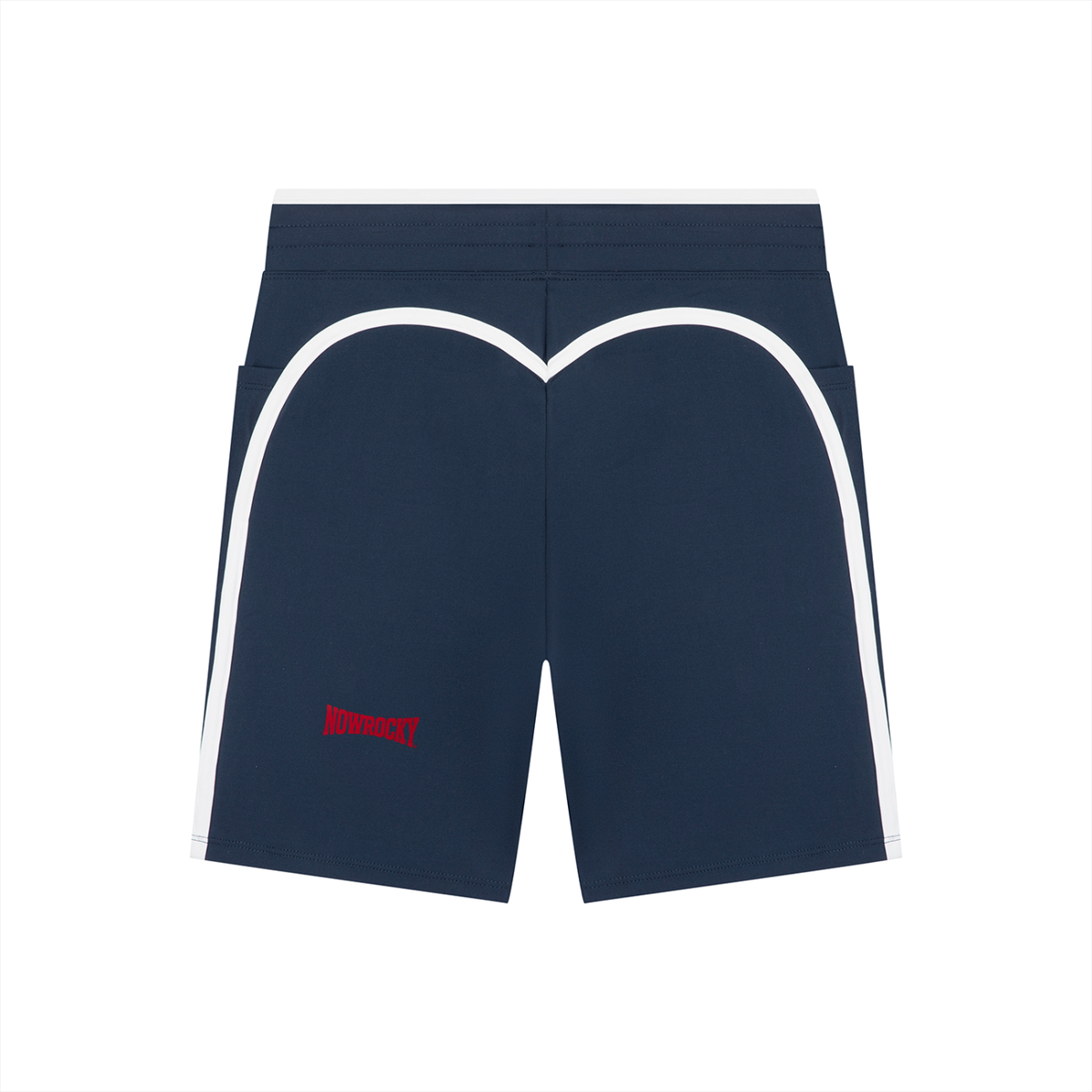 Szorty Color Block Wysoki Stan – Nowrocky™ — zbliżenie na pas i wysoką talię