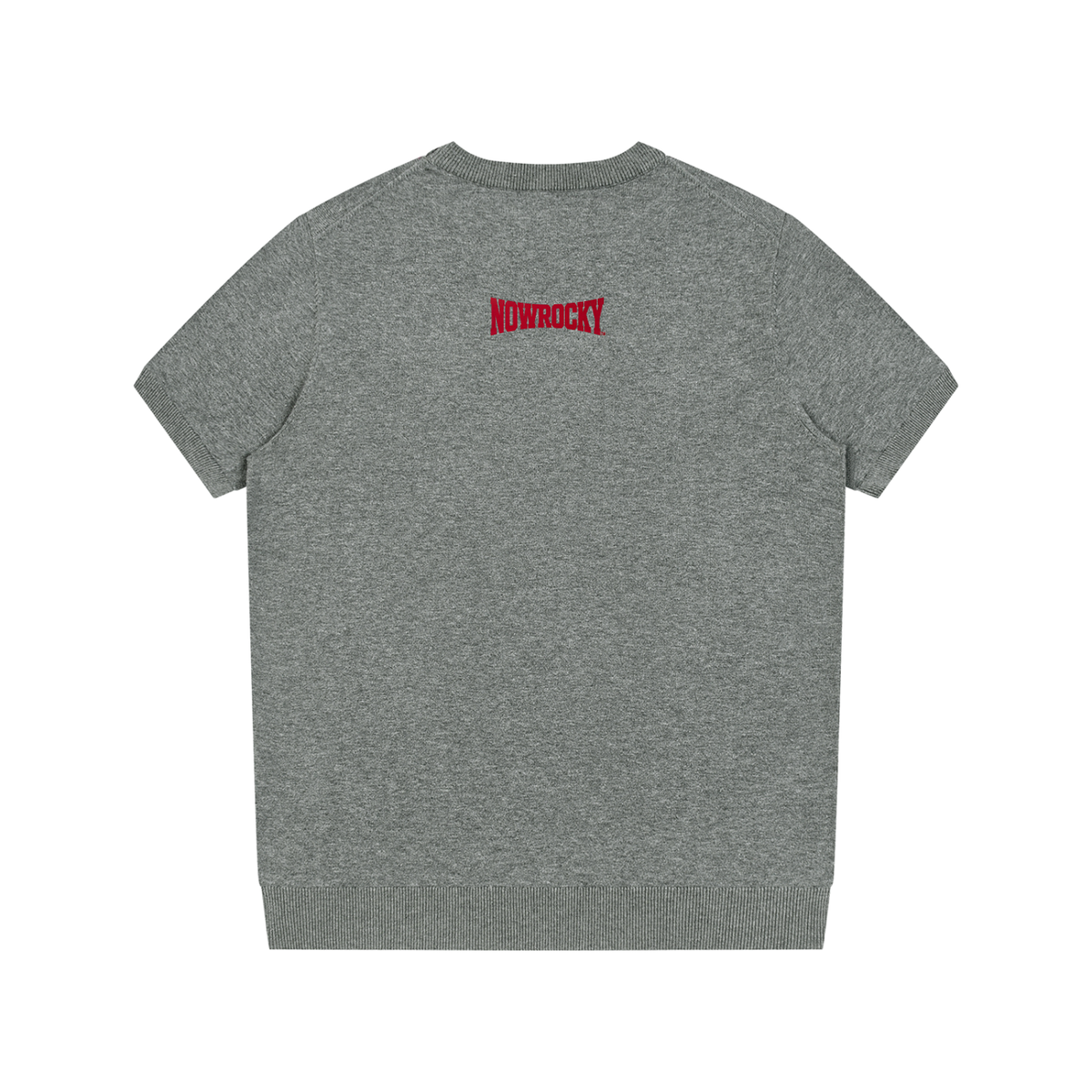 T-shirt Dziany Crewneck – Nowrocky™ — układ na płasko, strona tylna
