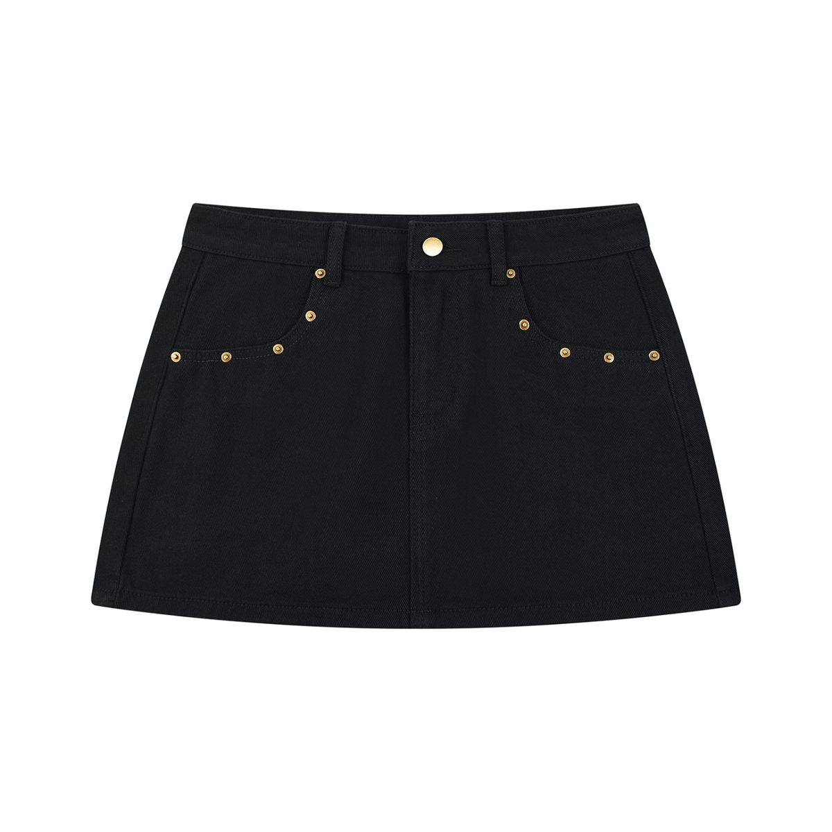 Spódnica Jeansowa Mini z Ćwiekami – Nowrocky (streetwear)