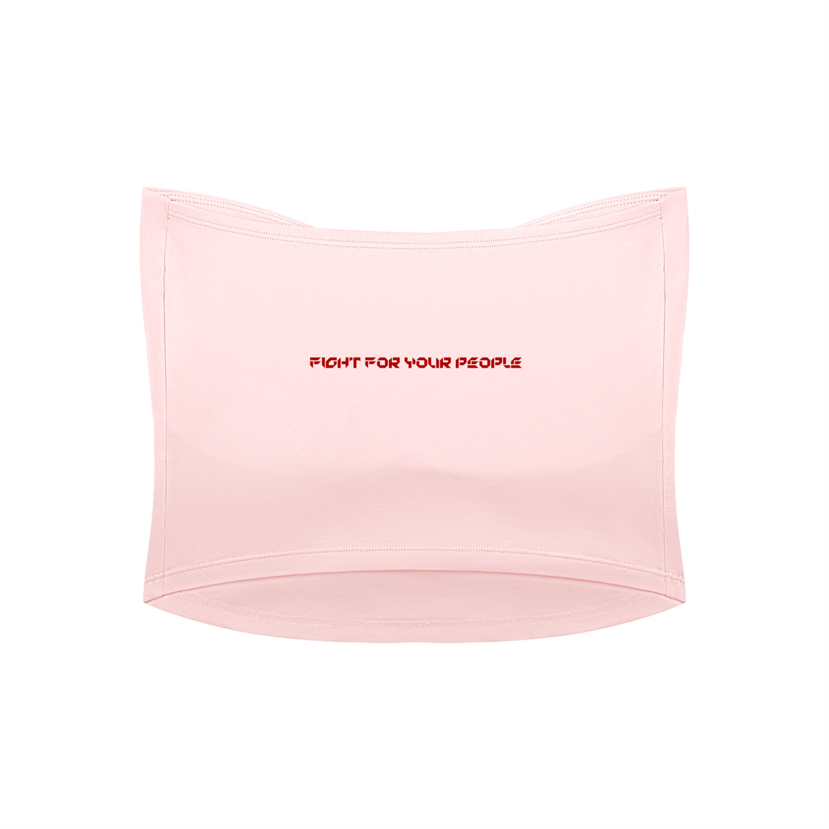 Tank Top Bandeau Ruched Crop – Nowrocky™ — faktura dzianiny w powiększeniu