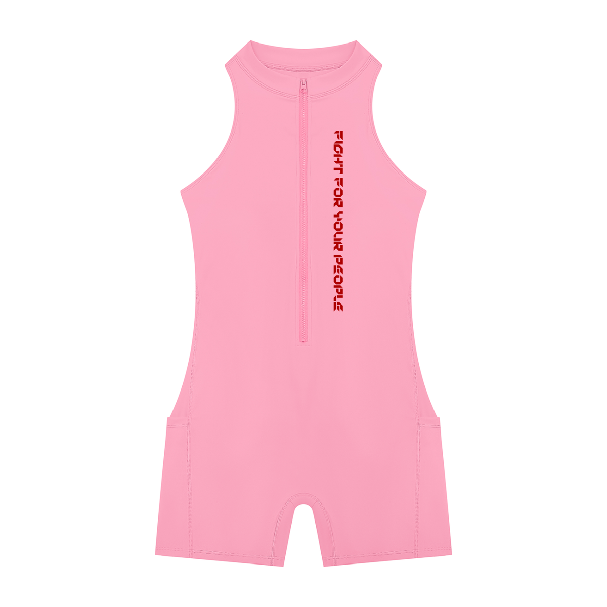 Romper Quarter-Zip z Wycięciami – Nowrocky™ — wycięcie na plecach, detal