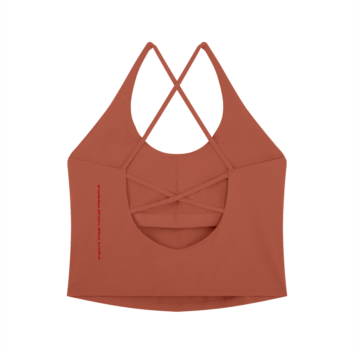 Tank Top Halter Cross Back – Nowrocky™ — skrzyżowanie ramiączek w zbliżeniu