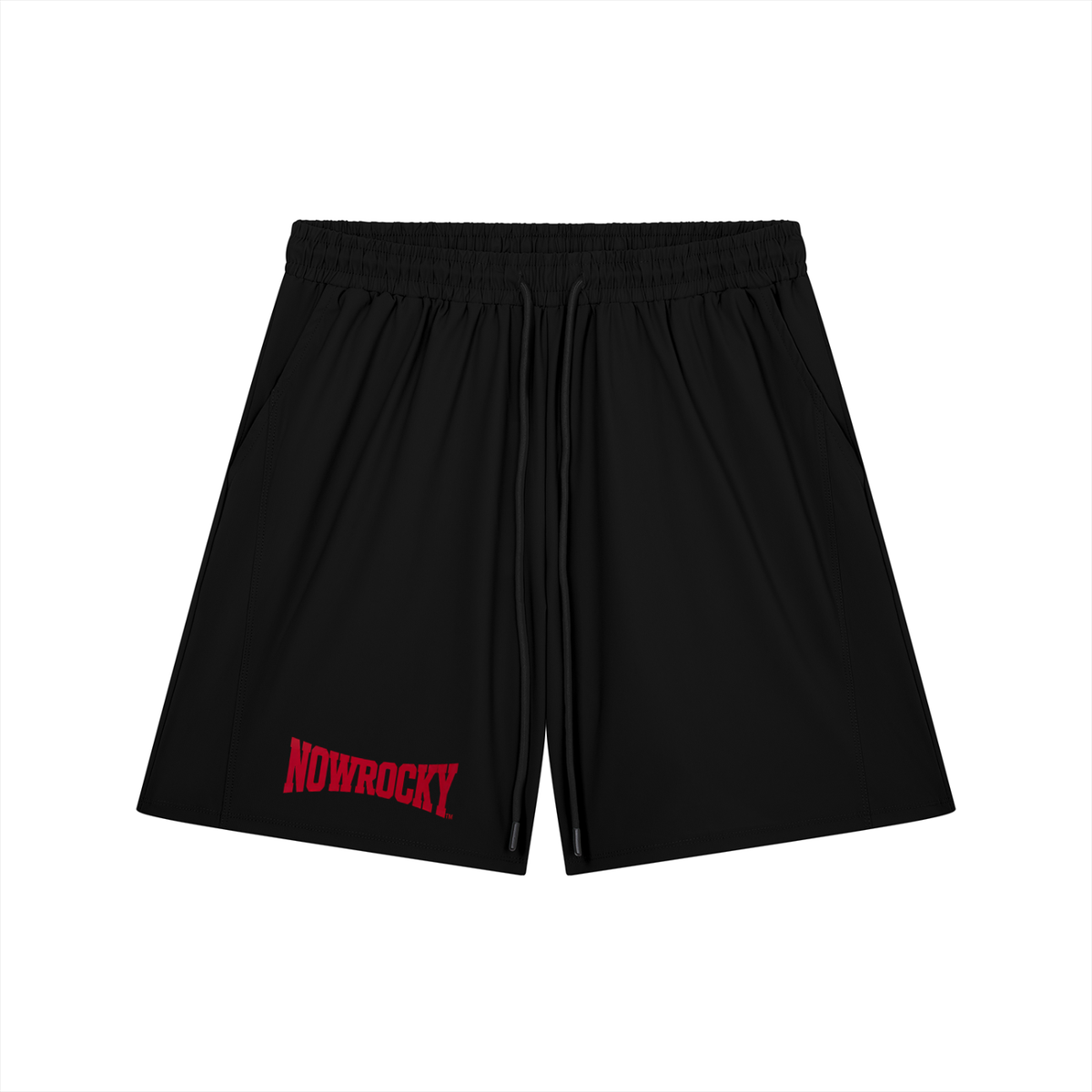 Szorty Drawstring Loose – Nowrocky™ — luźne szorty ze sznurkiem, widok z przodu