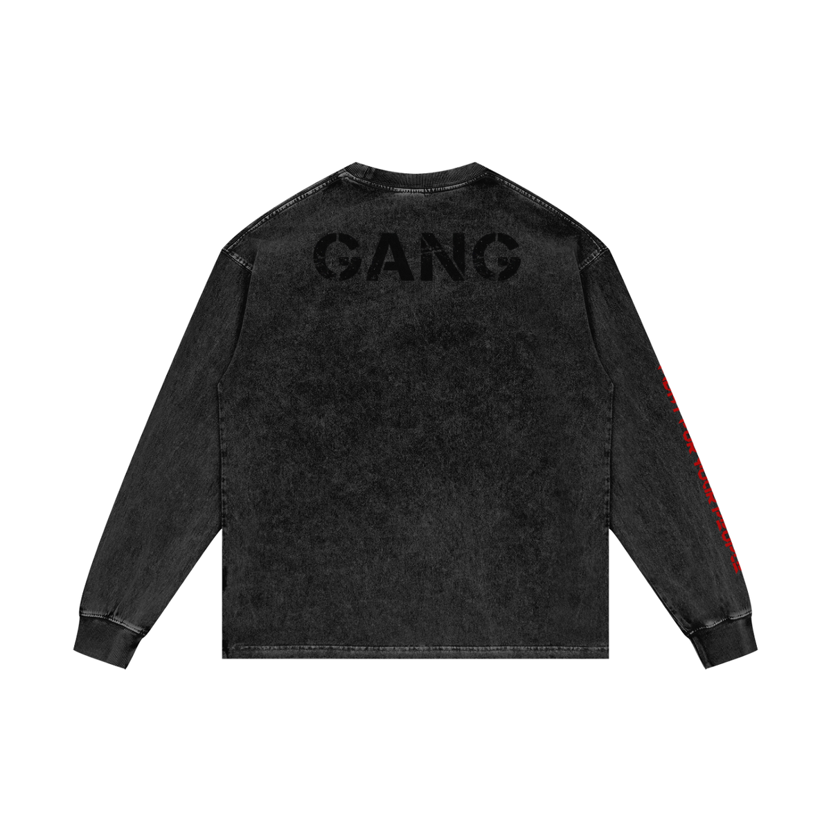 Longsleeve Acid Wash Oversize – Nowrocky™ — longsleeve oversize acid wash, widok z tyłu