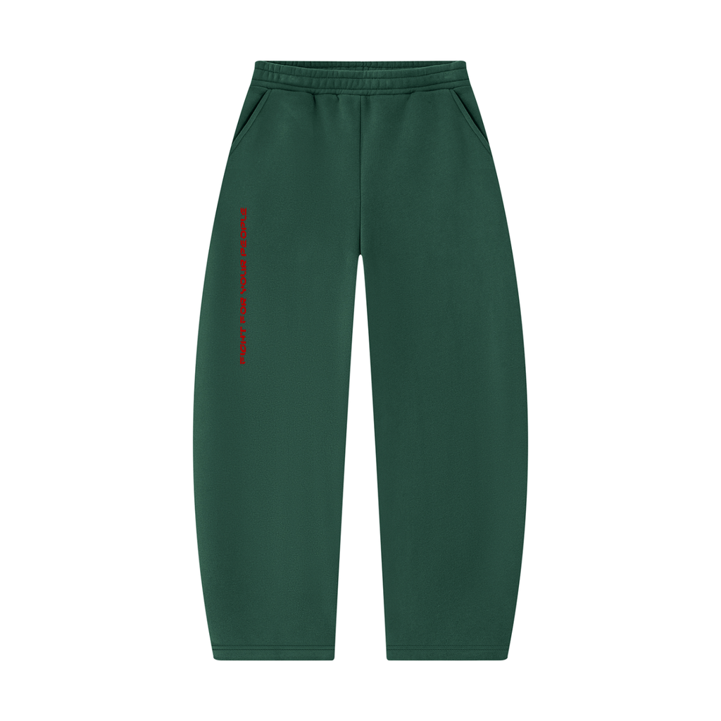 Spodnie Dresowe Barrel Leg – Nowrocky™ — dres na modelu, cała sylwetka