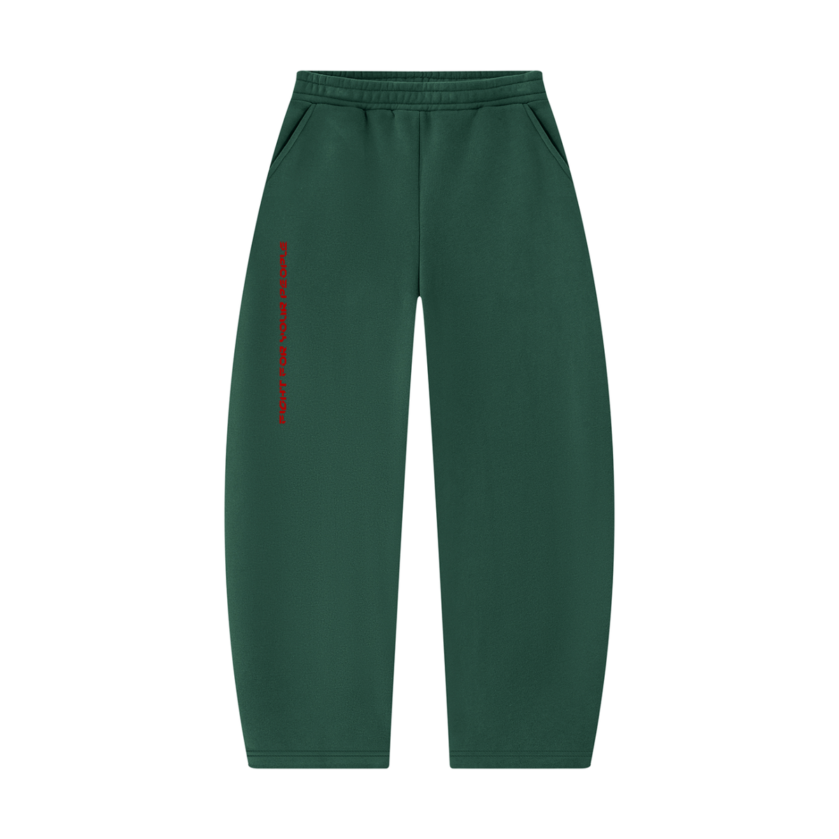 Spodnie Dresowe Barrel Leg – Nowrocky™ — dres na modelu, cała sylwetka