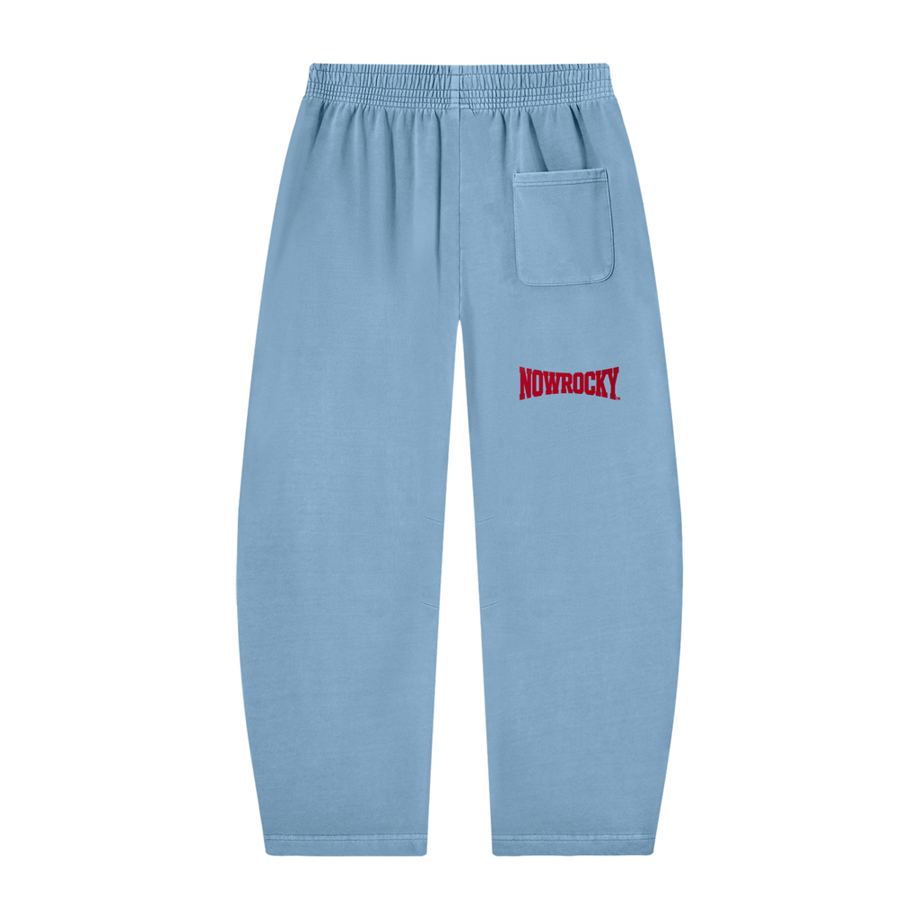 Spodnie Dresowe Barrel Leg Vintage Wash – Nowrocky™ — przednia kieszeń z bliska
