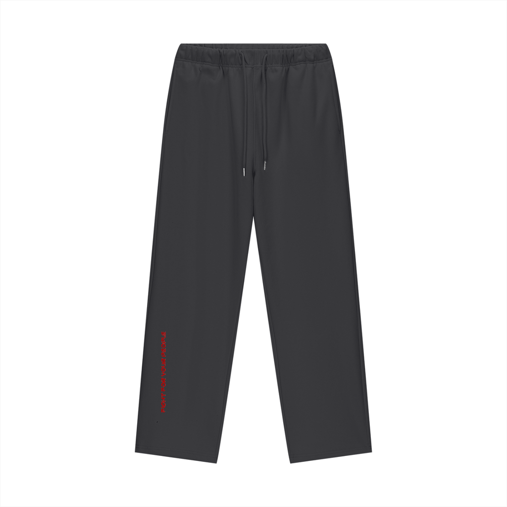 Spodnie Dresowe Heavyweight Straight Leg – Nowrocky™ — spodnie dresowe z grubej dzianiny, z przodu