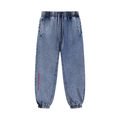 Spodnie Dresowe Snow Wash Jogger – Nowrocky™ — spodnie od dresu na modelu, cała sylwetka
