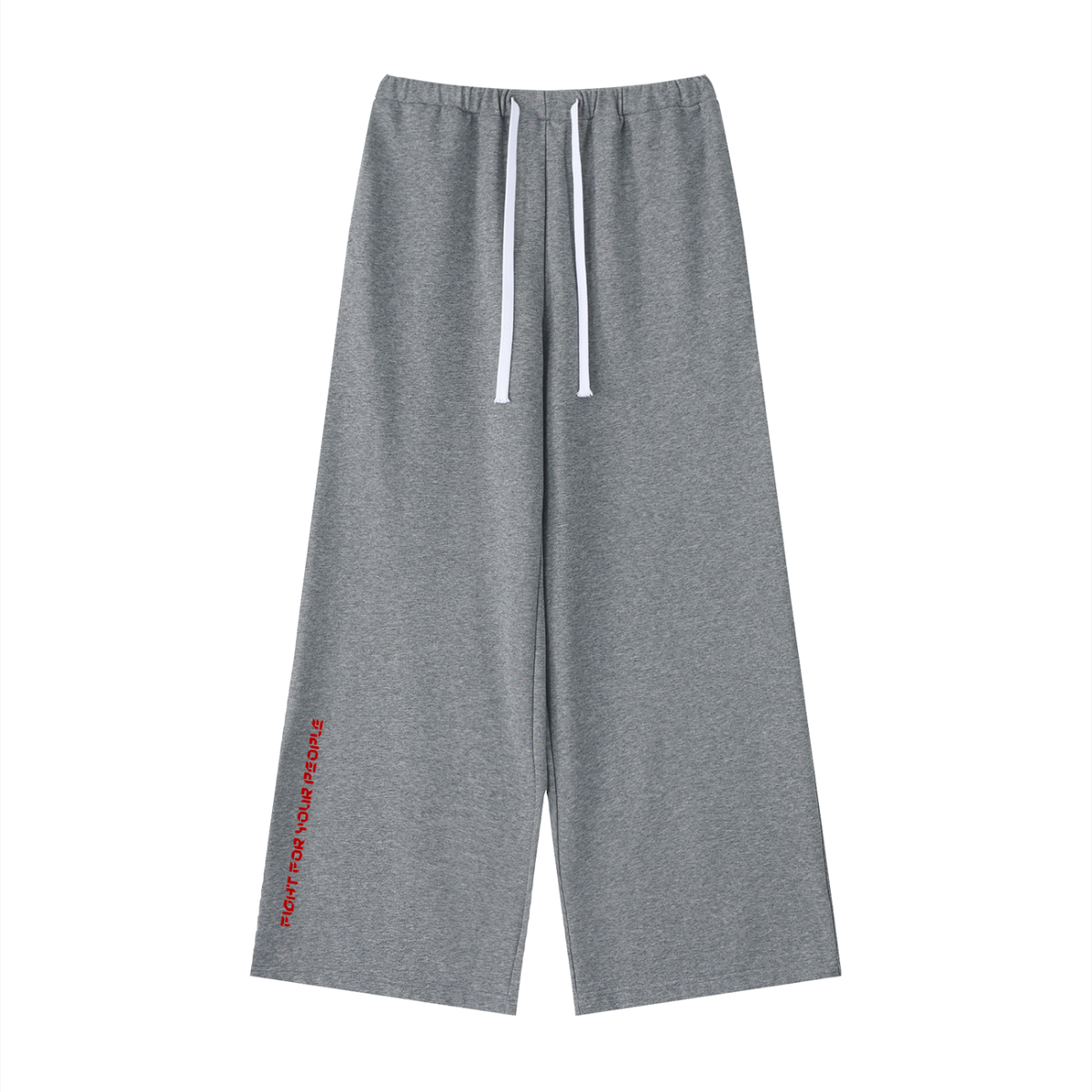 Spodnie Dresowe Wide Leg – Nowrocky™ — detal dzianiny dresowej