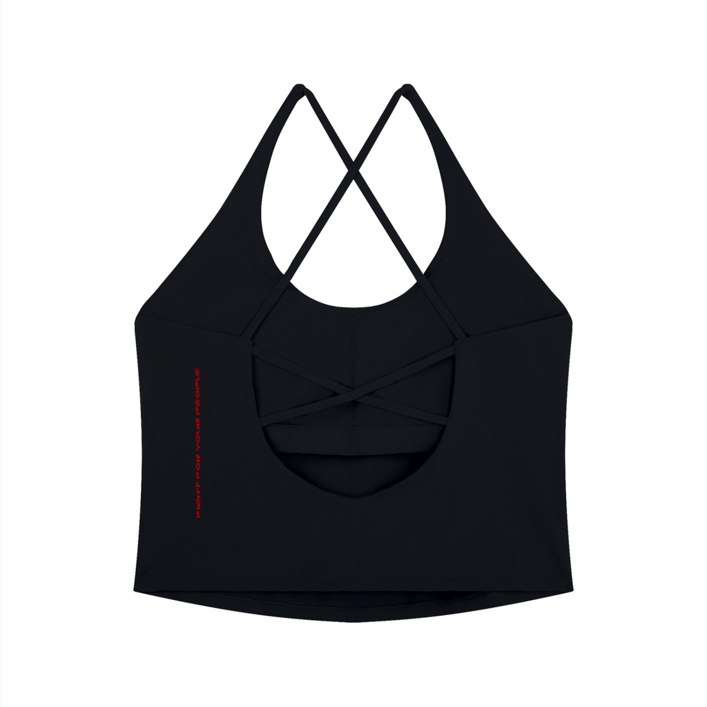 Tank Top Halter Cross Back – Nowrocky™ — koszulka bez rękawów, skrzyżowane ramiączka z tyłu