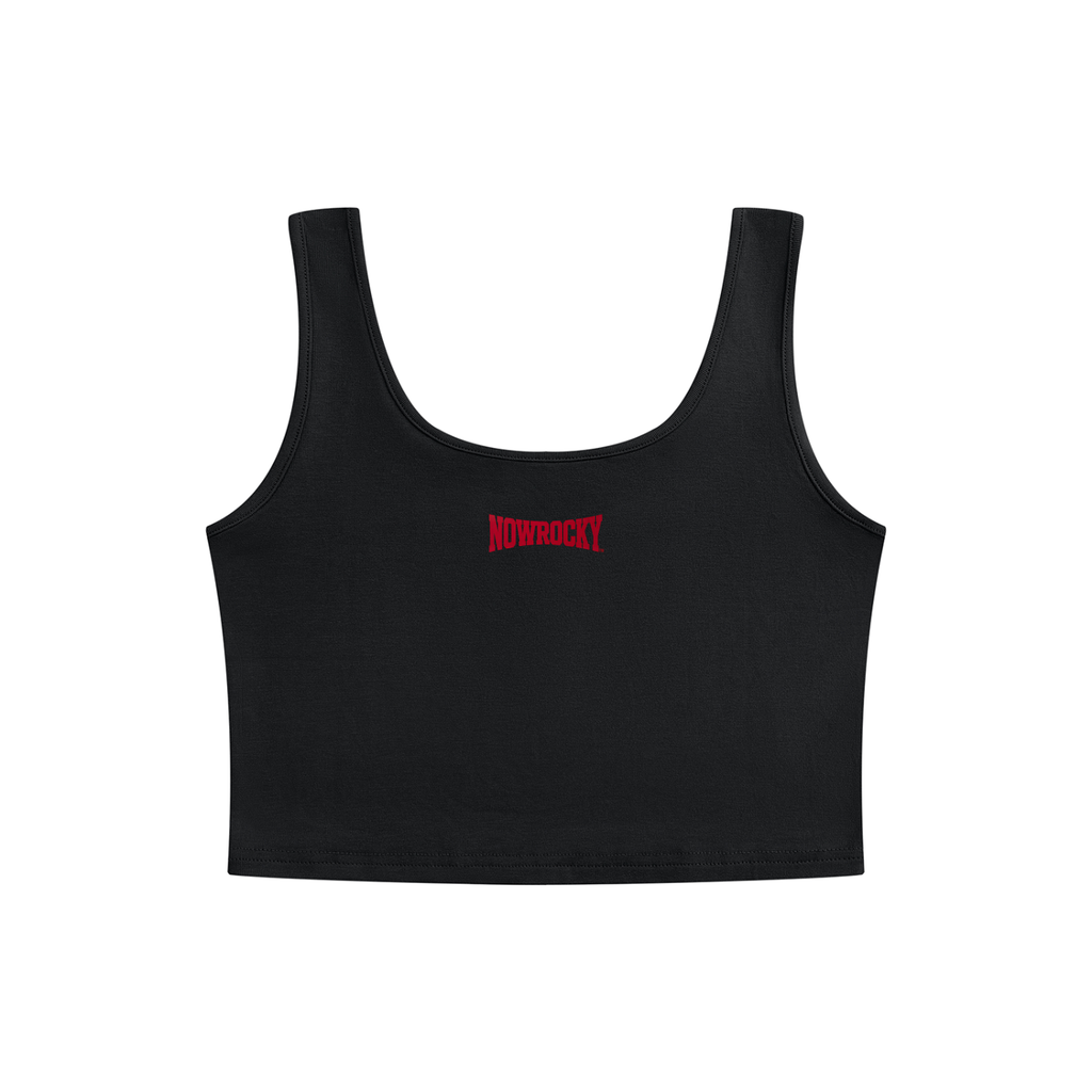 Tank Top Crop Bodycon – Nowrocky™ — koszulka bez rękawów od tyłu