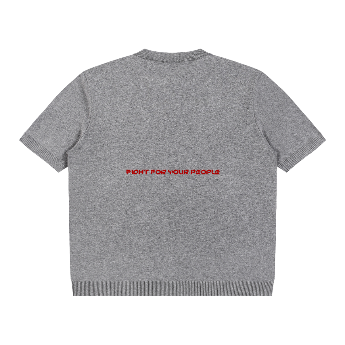 T-shirt Dziany Henley – Nowrocky™ — zbliżenie na plisę guzikową przy dekolcie