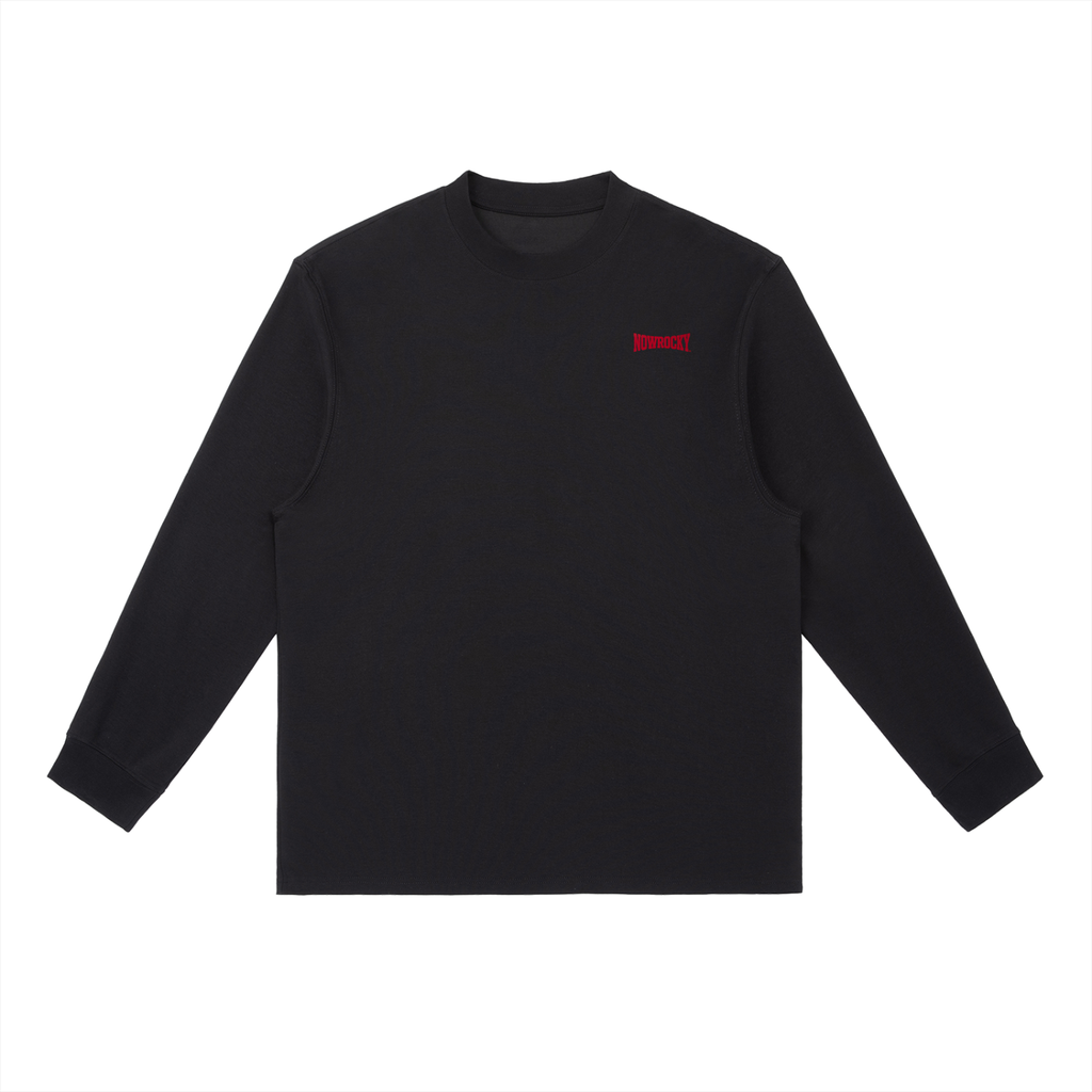 Longsleeve Crewneck Drop Shoulder – Nowrocky™ — koszulka z długim rękawem, ujęcie z przodu