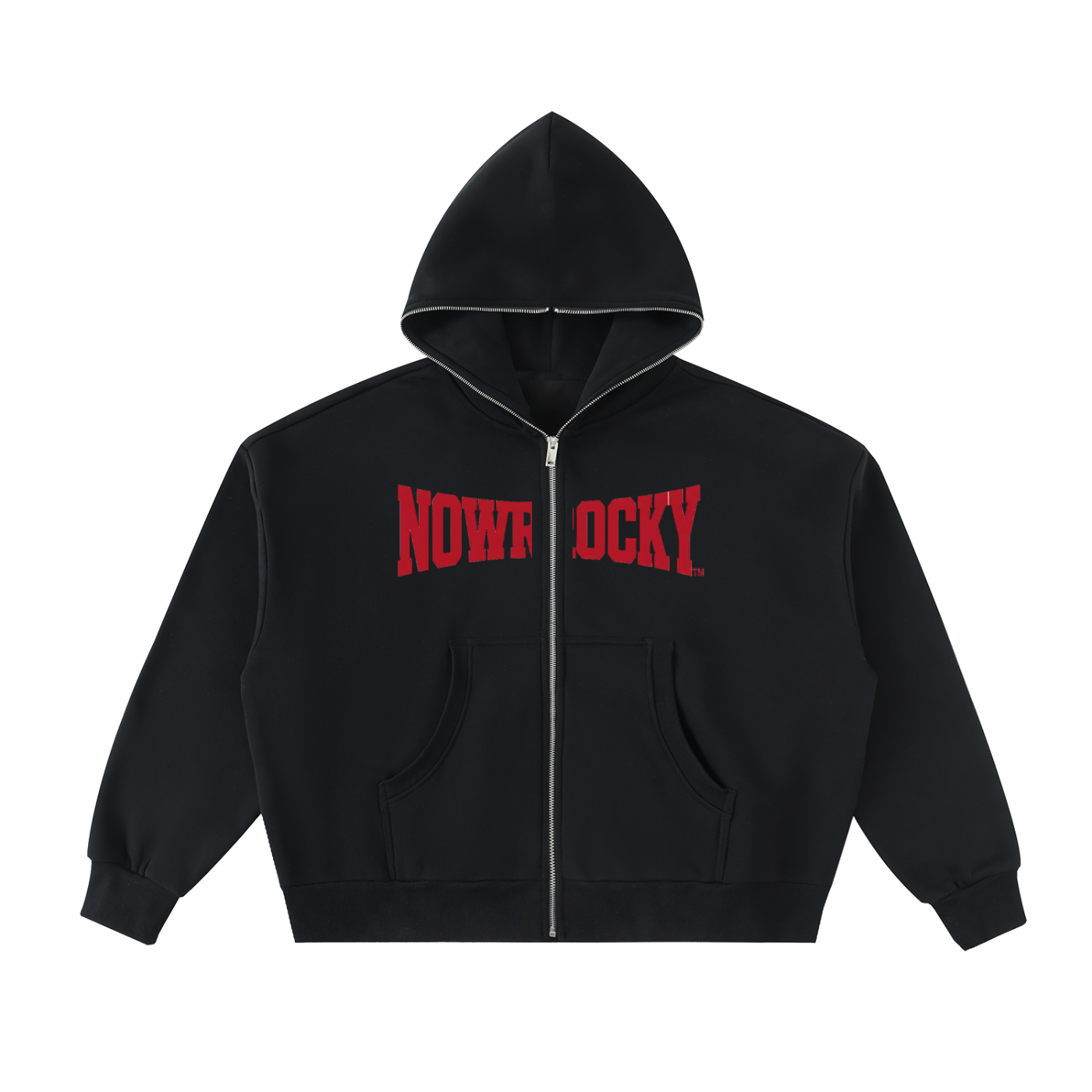 Bluza z polaru z zamkiem na całej długości i swobodnym krojem – Nowrocky™