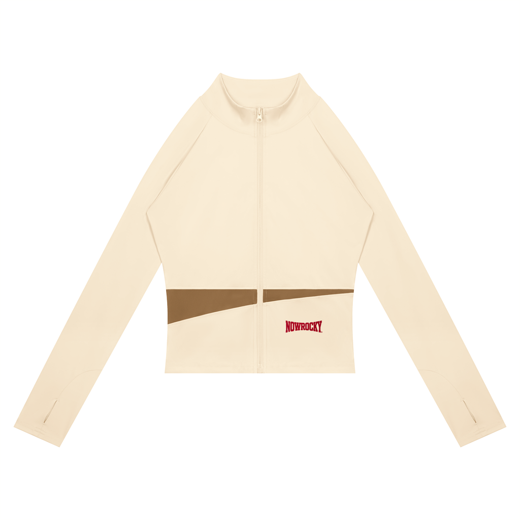 Kurtka Yoga Paneled w kolorze morelowo-khaki – Nowrocky (streetwear)