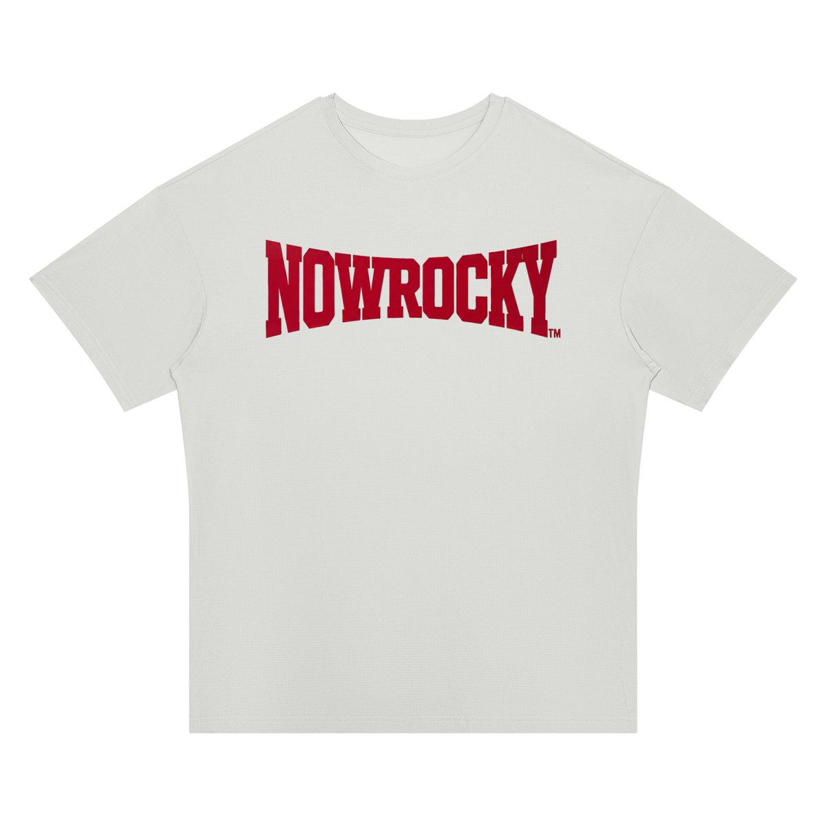 T-shirt Drop Shoulder Loose – Nowrocky™ — wykończenie dekoltu i ściągacz przy szyi