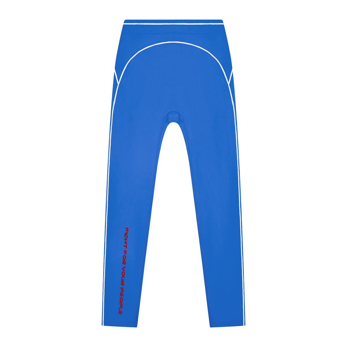 Legginsy Contrast Topstitch – Nowrocky™ — getry sportowe z profilu, cała sylwetka na modelce