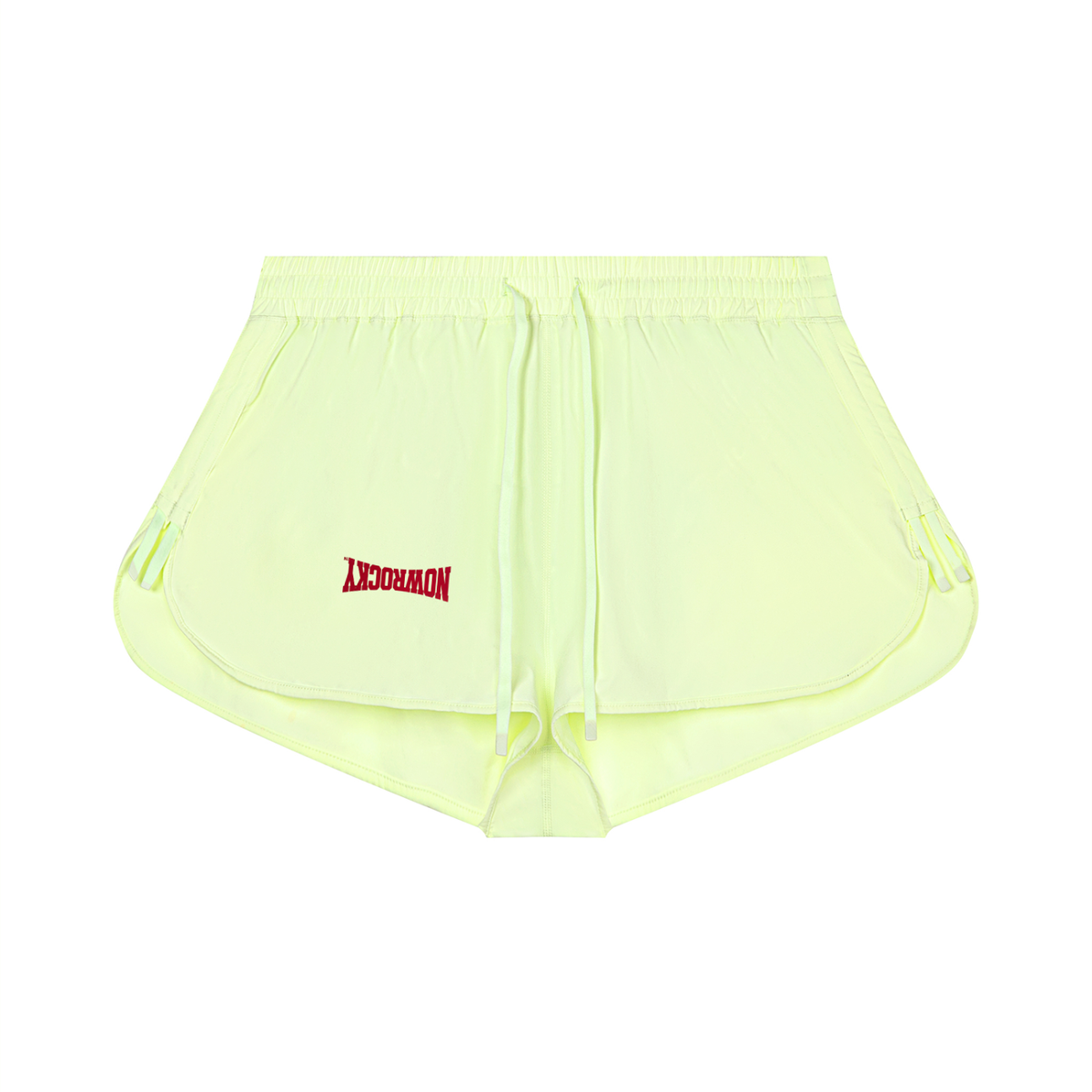 Szorty Biegowe Drawstring – Nowrocky™ — rozcięcie na boku nogawki, detal