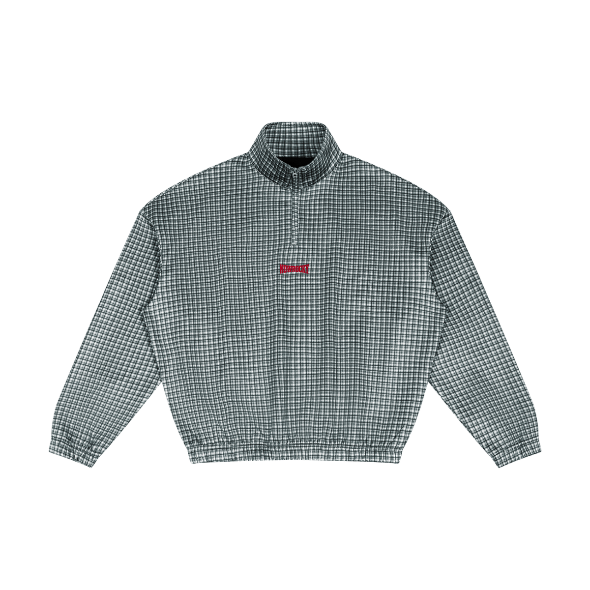Bluza Plaid Quarter-Zip w kolorze granatowa krata – Nowrocky (streetwear)