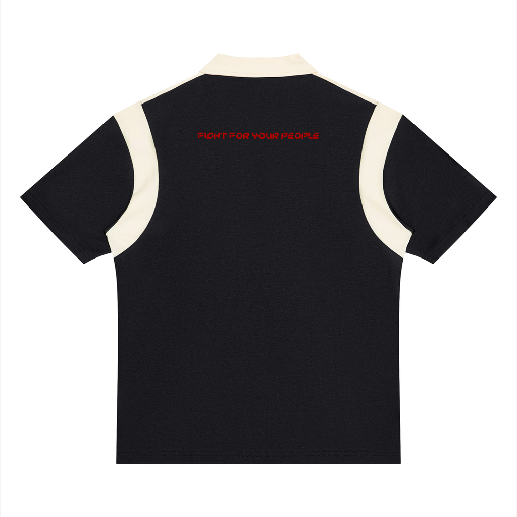 Polo Color Block Quarter Zip – Nowrocky™ — polo z krótkim zamkiem, widok z tyłu