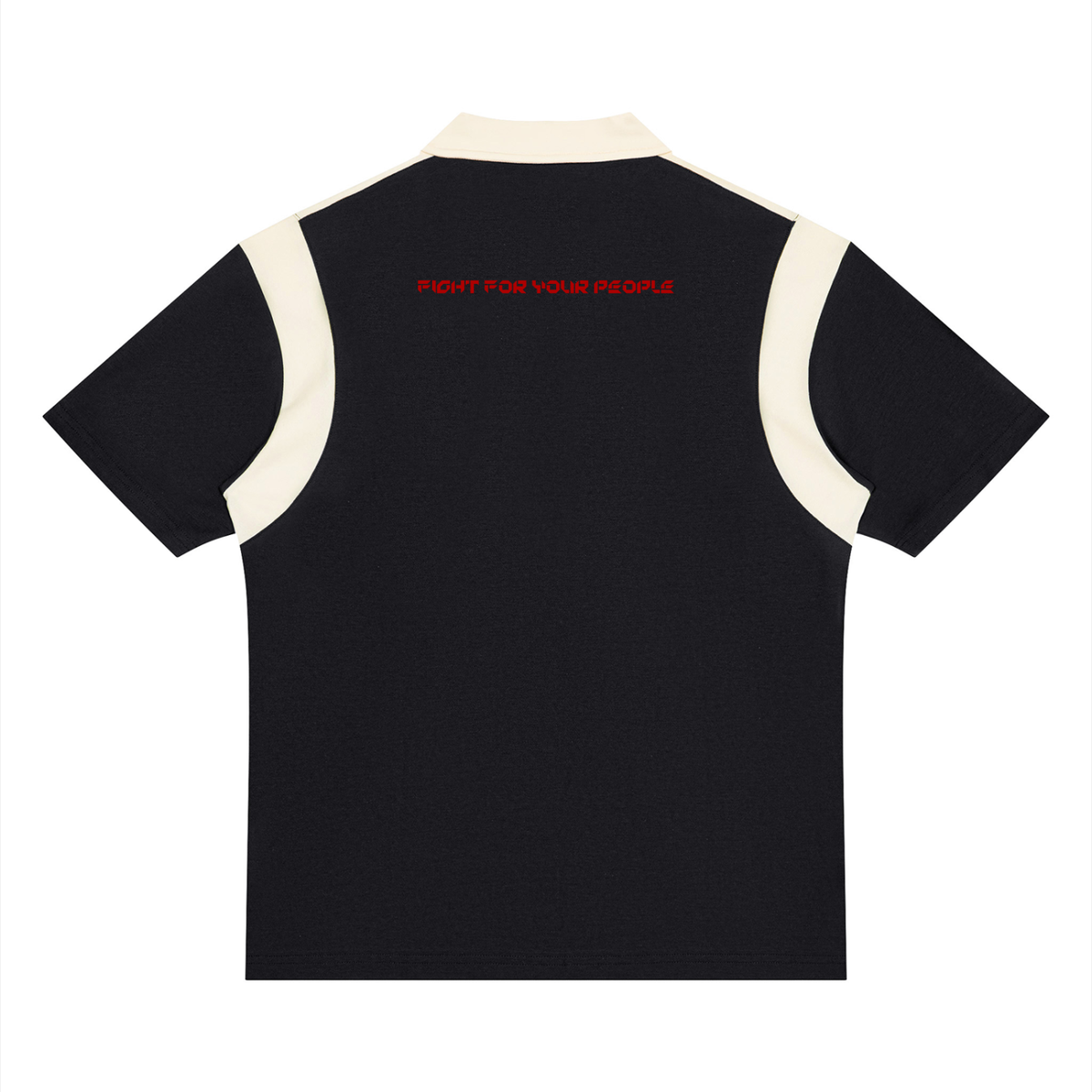 Polo Color Block Quarter Zip – Nowrocky™ — polo z krótkim zamkiem, widok z tyłu