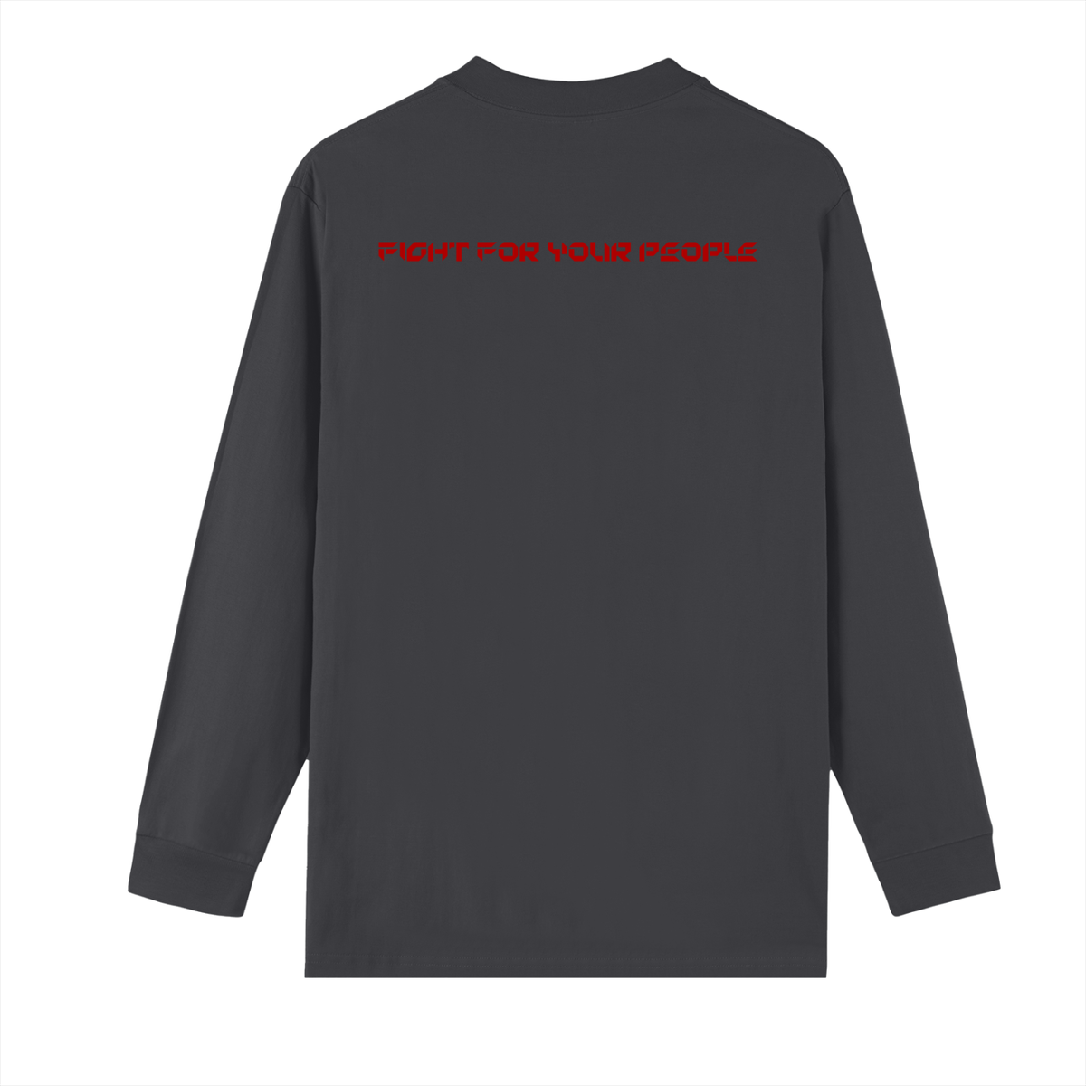 Longsleeve Drop Shoulder Crew Neck – Nowrocky™ — koszulka z długim rękawem od tyłu