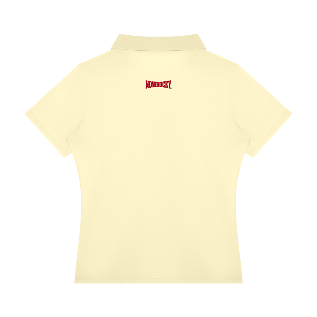 Polo Damskie Color Block Contrast Placket – Nowrocky™ — kołnierzyk i listwa z guzikami