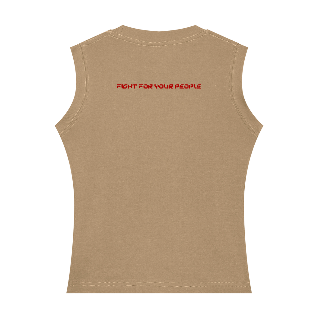 Tank Top Crewneck Regular Fit – Nowrocky™ — faktura bawełnianej dzianiny