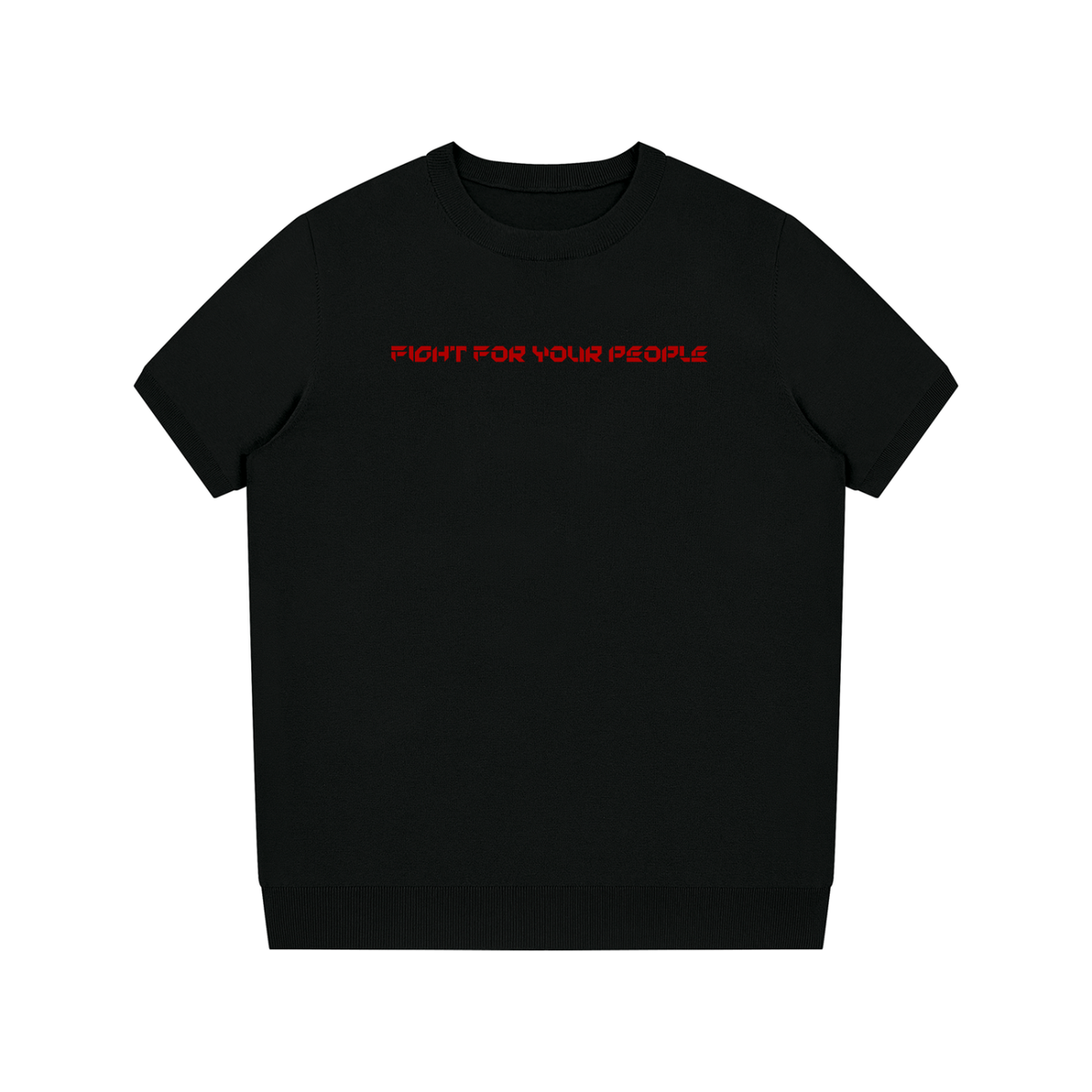 T-shirt Dziany Crewneck – Nowrocky™ — dziana koszulka z okrągłym dekoltem, ujęcie z przodu