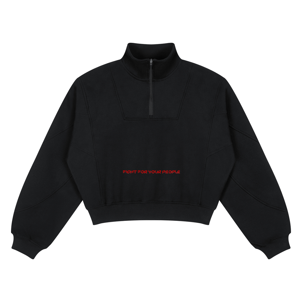 Bluza Fleece Quarter-Zip w kolorze czarny – Nowrocky (streetwear)