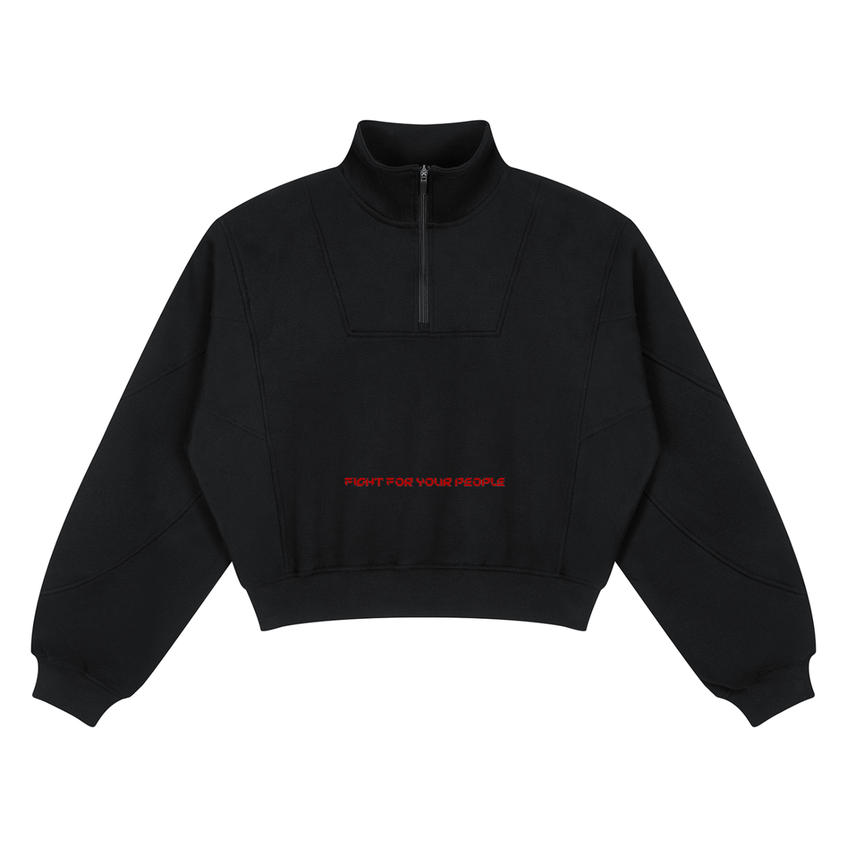 Bluza Fleece Quarter-Zip w kolorze czarny – Nowrocky (streetwear)