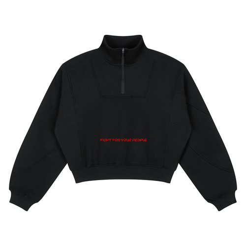 Bluza Fleece Quarter-Zip w kolorze czarny – Nowrocky (streetwear)