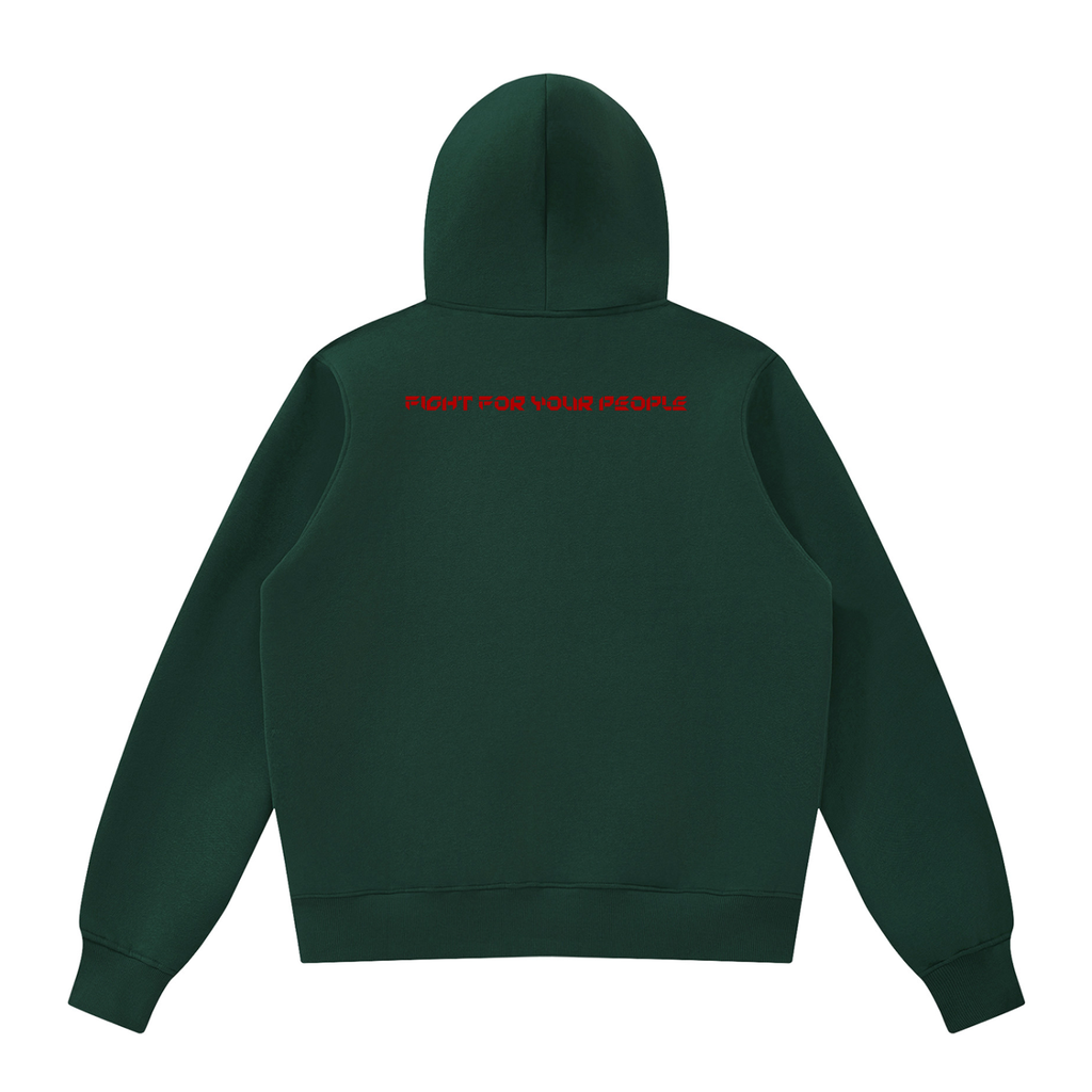 Bluza Fleece Full Zip z Kapturem – Nowrocky™ — zamek błyskawiczny na całej długości