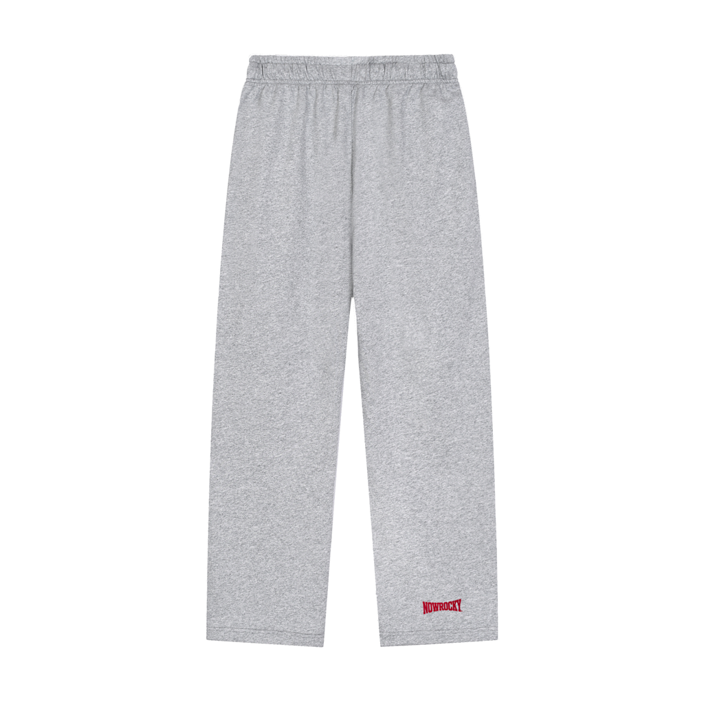 Spodnie Dresowe Straight Leg – Nowrocky™ — faktura dresówki w zbliżeniu