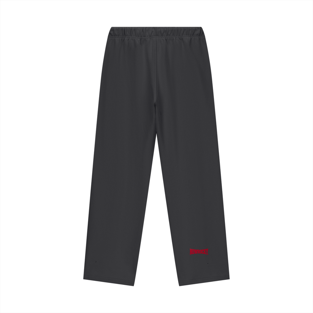 Spodnie Dresowe Heavyweight Straight Leg – Nowrocky™ — dres o prostym kroju, widok z tyłu