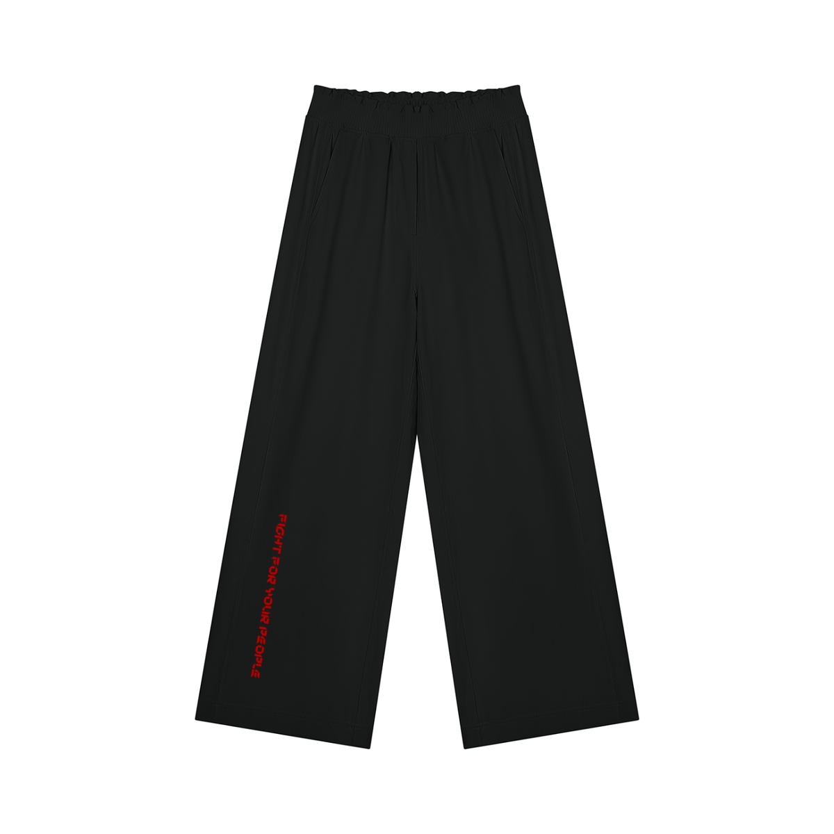 Spodnie Wide Leg Elastic Waist – Nowrocky™ — damskie spodnie z szeroką nogawką, ujęcie z przodu