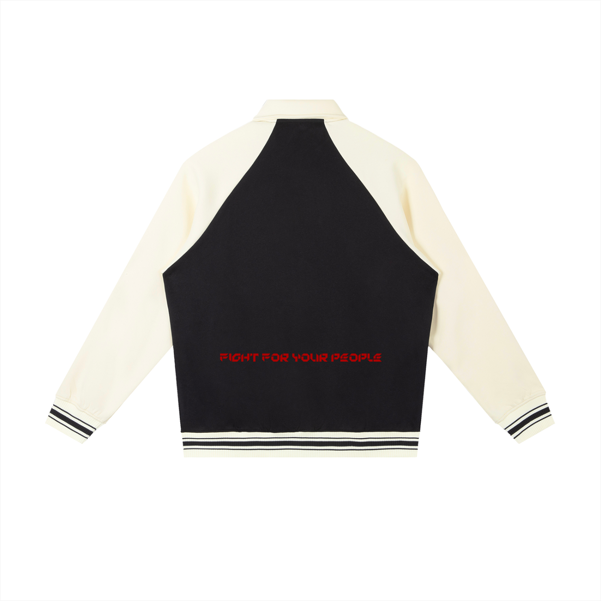 Kurtka Baseball Contrast Raglan – Nowrocky™ — kurtka bomberka od tyłu