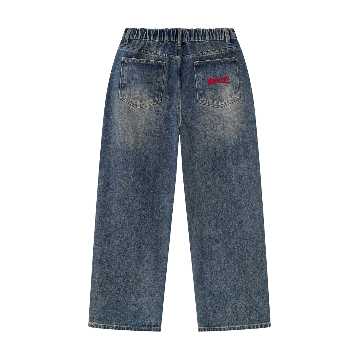 Jeansy Vintage Wash w kolorze niebieski denim – Nowrocky (streetwear)