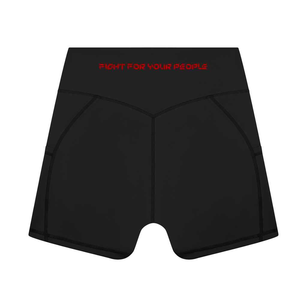 Szorty High Rise Pocket – Nowrocky™ — krótkie spodenki od tyłu, wysoki stan na sylwetce