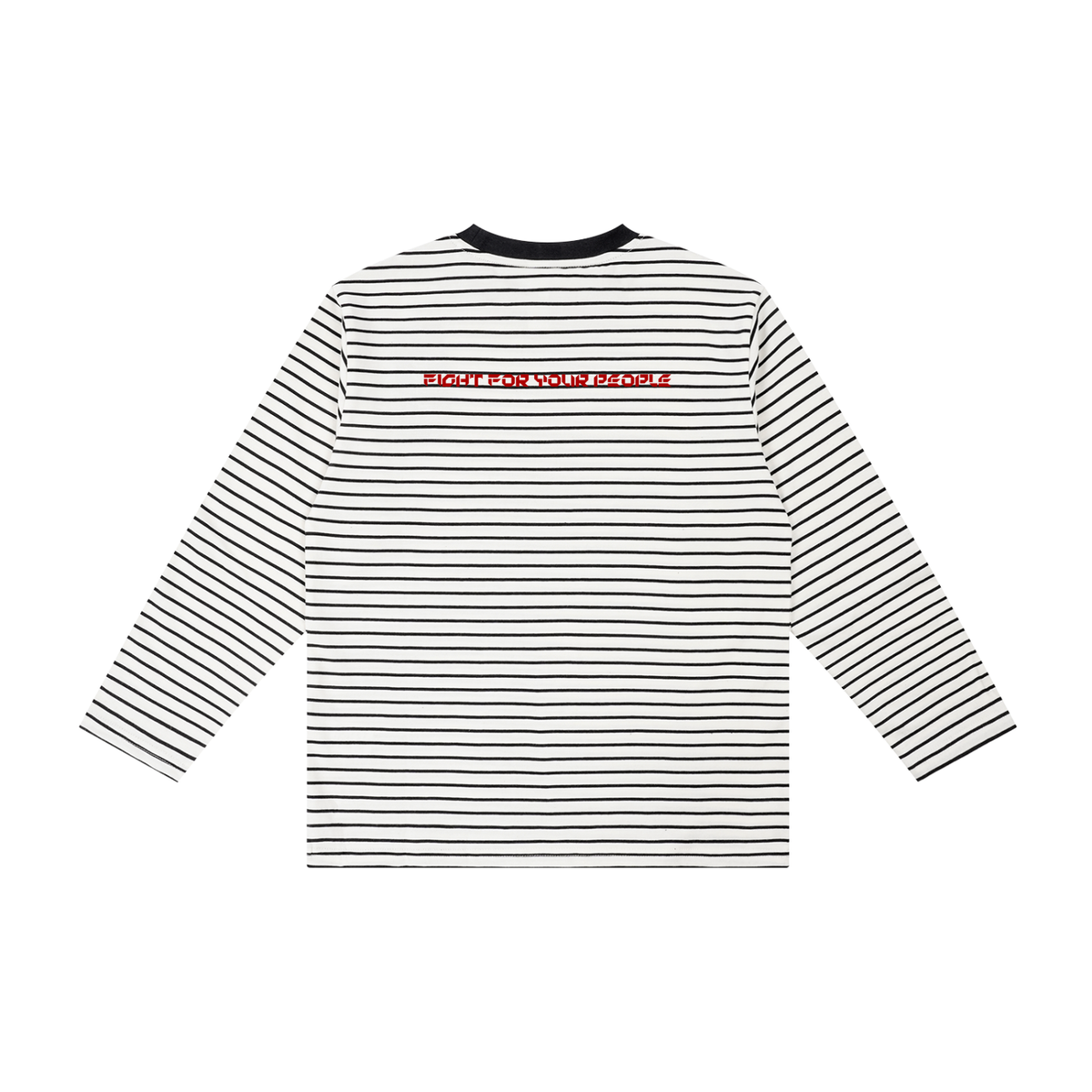 Longsleeve Dziecięcy Paski Contrast Rib – Nowrocky™ — longsleeve dla dziecka, widok z tyłu