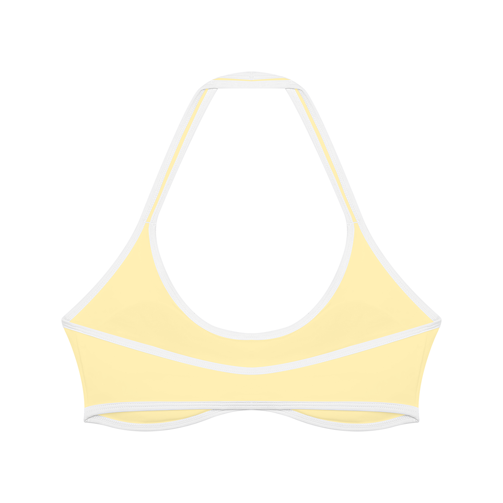 Biustonosz Sportowy Halter Color Block – Nowrocky™ — styk dwóch kolorów na miseczkach