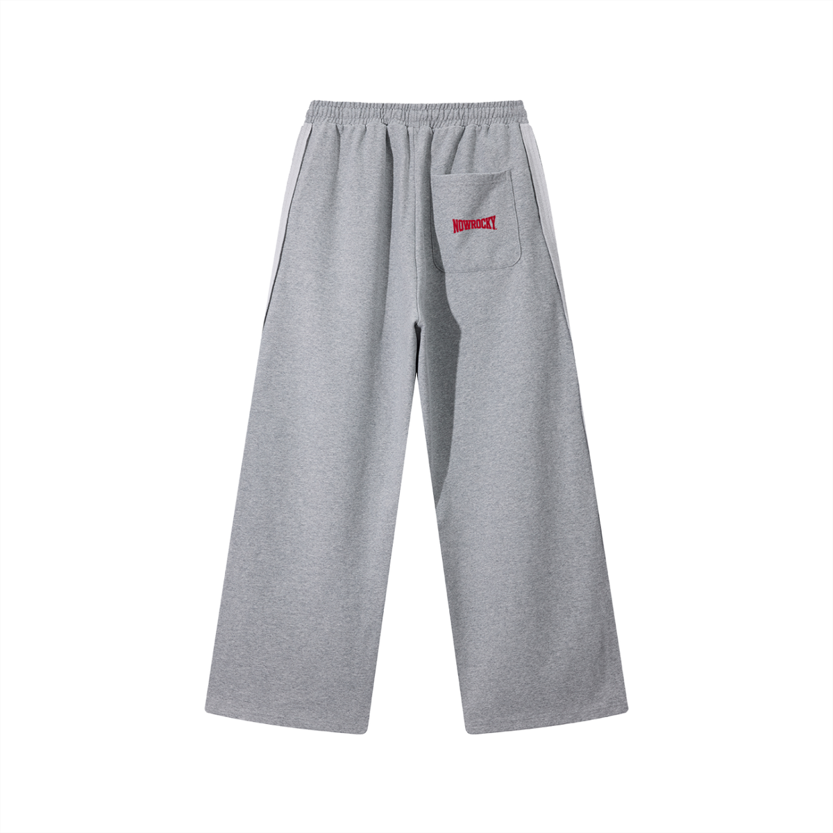 Spodnie Dresowe Contrast Tape Straight Leg – Nowrocky™ — zbliżenie na kontrastową taśmę