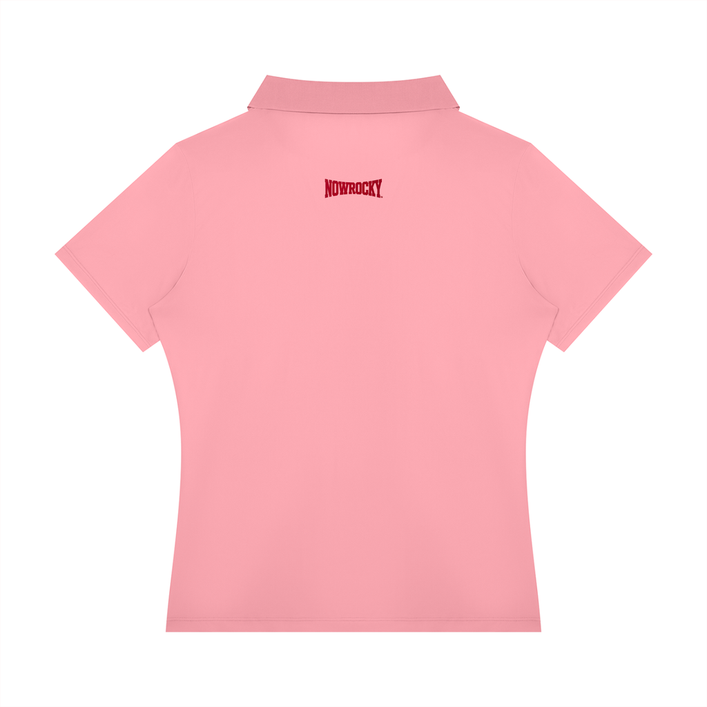 Polo Damskie Color Block Contrast Placket – Nowrocky™ — faktura dzianiny pique w powiększeniu