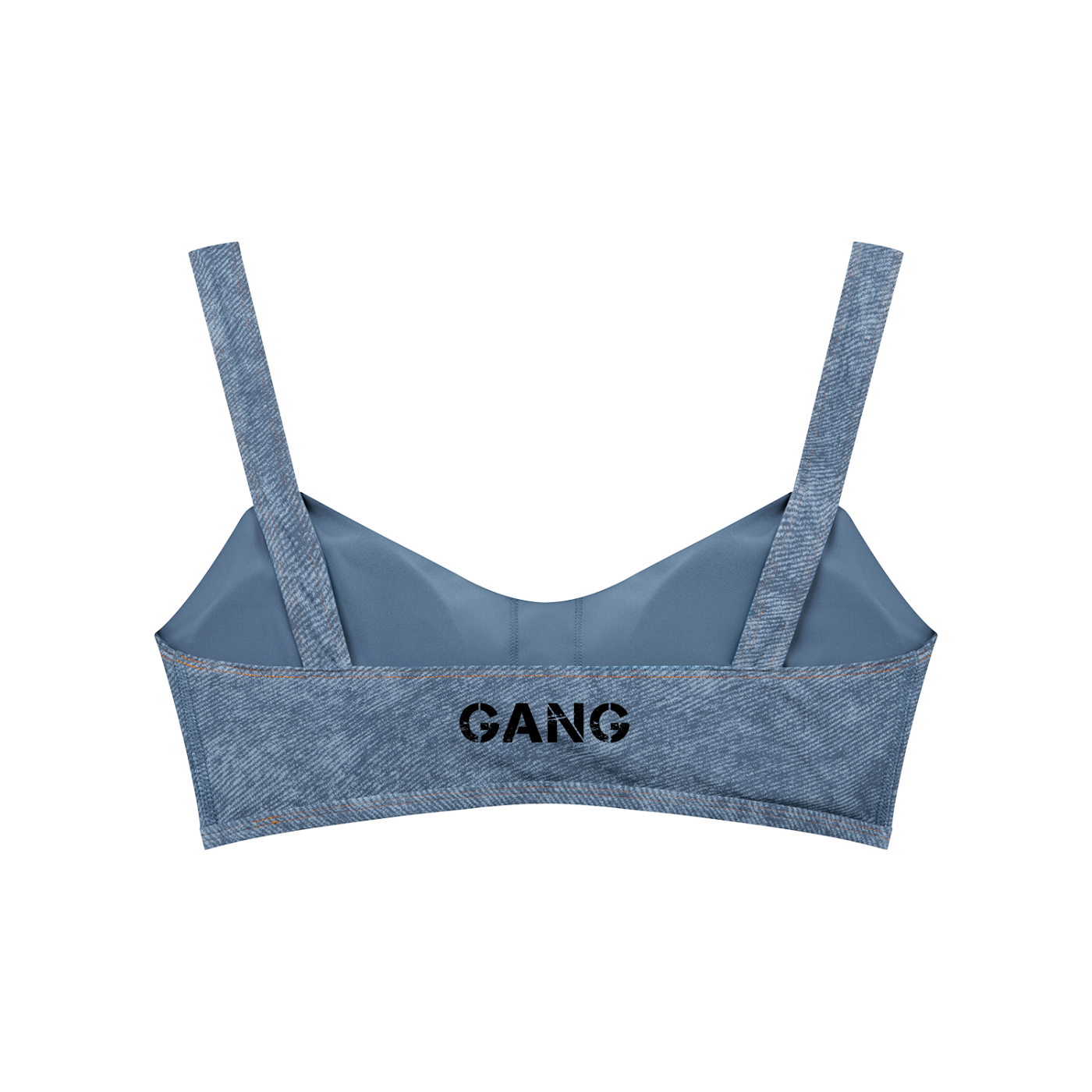 Biustonosz Sportowy Faux Denim – Nowrocky™