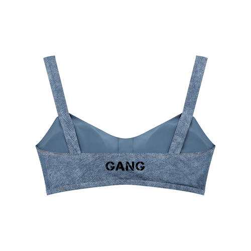 Biustonosz Sportowy Faux Denim – Nowrocky™